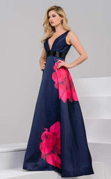 Jovani 48460 Navy/Red
