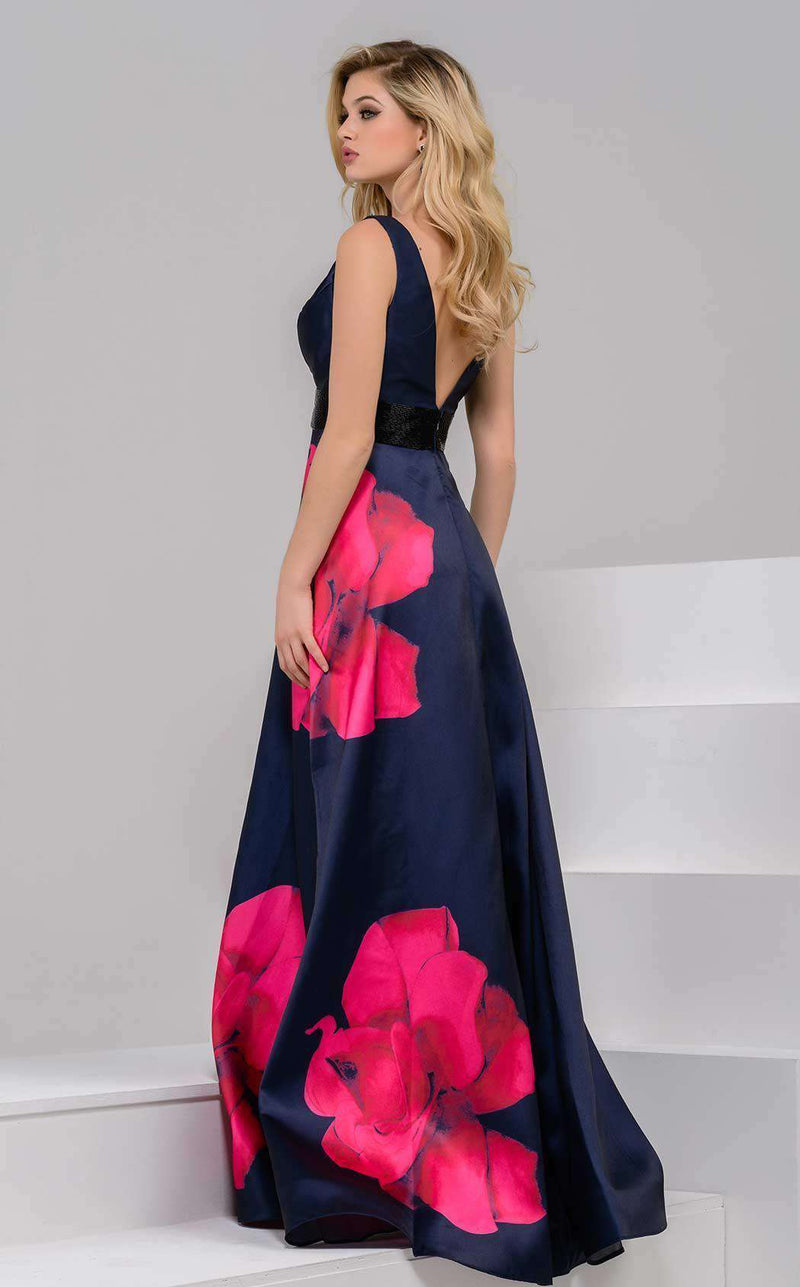 Jovani 48460 Navy/Red