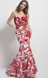 Jovani 49655 Ivory/Red