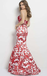 Jovani 49655 Ivory/Red