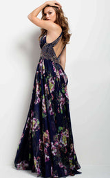 Jovani 49968 Navy/Print