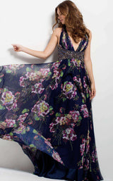 Jovani 49968 Navy/Print