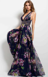 Jovani 49968 Navy/Print