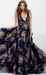 Jovani 49968 Navy/Print