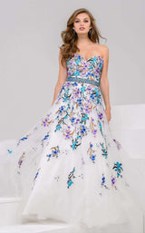 Jovani 50551 White Multi