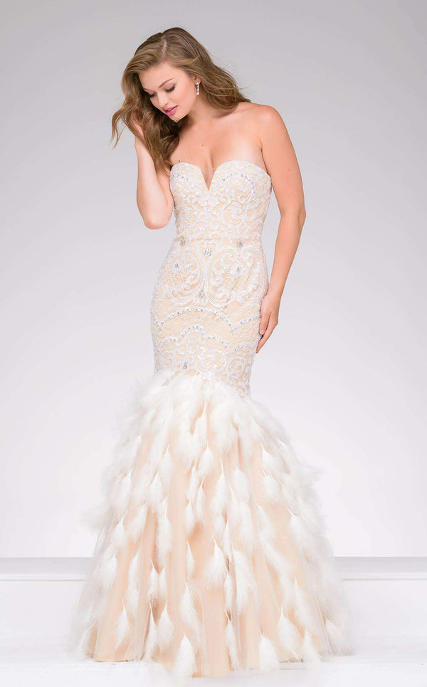 Jovani 49125 Ivory/Nude