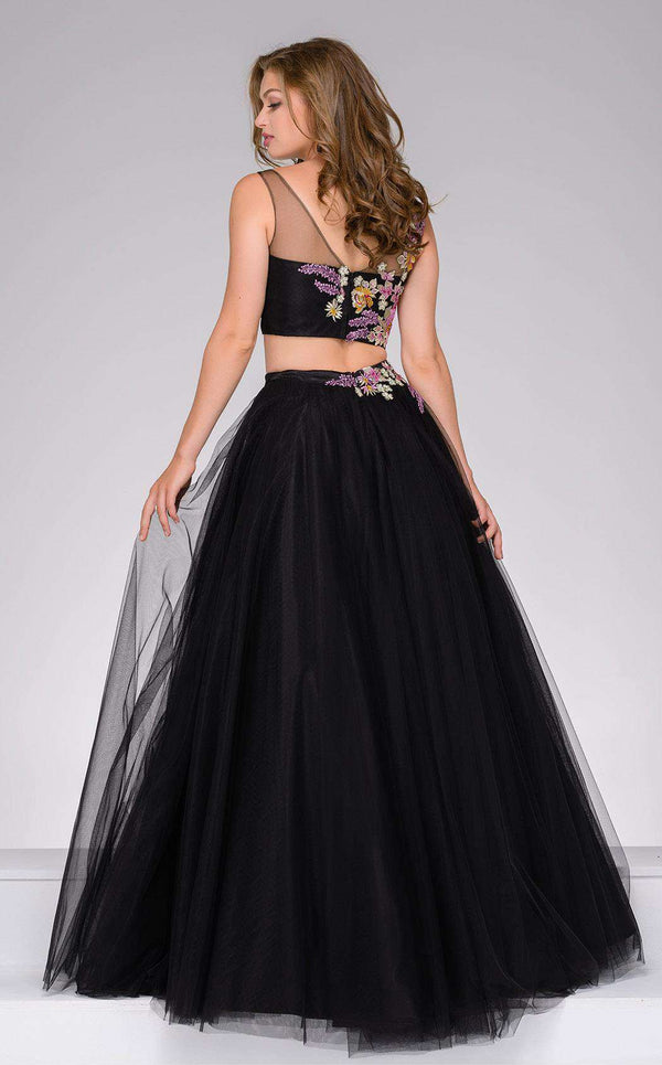 Jovani 49321 Black Multi