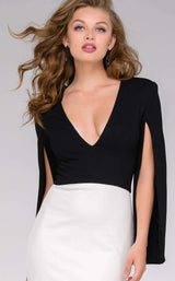 Jovani 49644 Black/Ivory