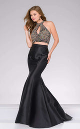 Jovani 49912 Black Multi