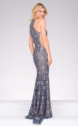 Jovani 49922 Navy/Nude
