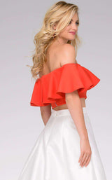 Jovani 49923 Ivory/Tangerine