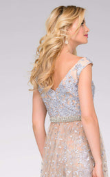 Jovani 50724 Silver/Nude