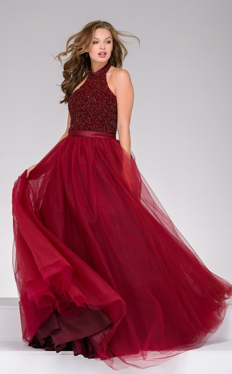 Jovani 47001 Burgundy