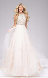 Jovani 47300 White/Nude