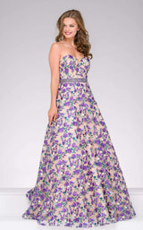 Jovani 47740 Purple/Nude