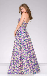 Jovani 47740 Purple/Nude