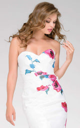 Jovani 47805 White Print
