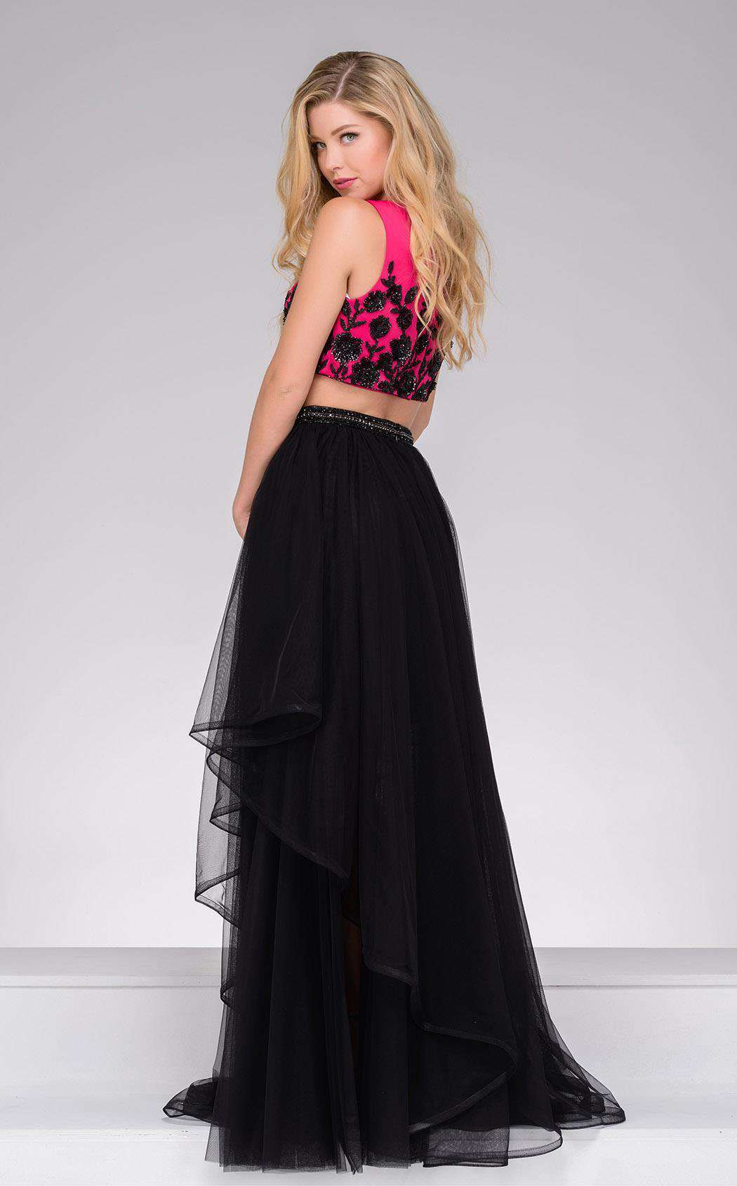 Jovani 47871 Black/Fushcia