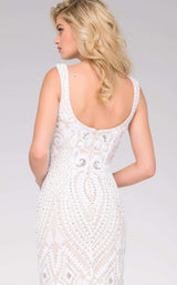 Jovani 47963 Off White/Nude