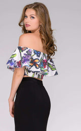 Jovani 48382 Black Multi