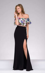 Jovani 48382 Black Multi