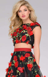 Jovani 48424 Red/Black