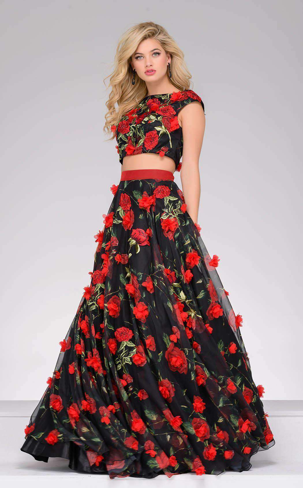 Jovani 48424 Red/Black