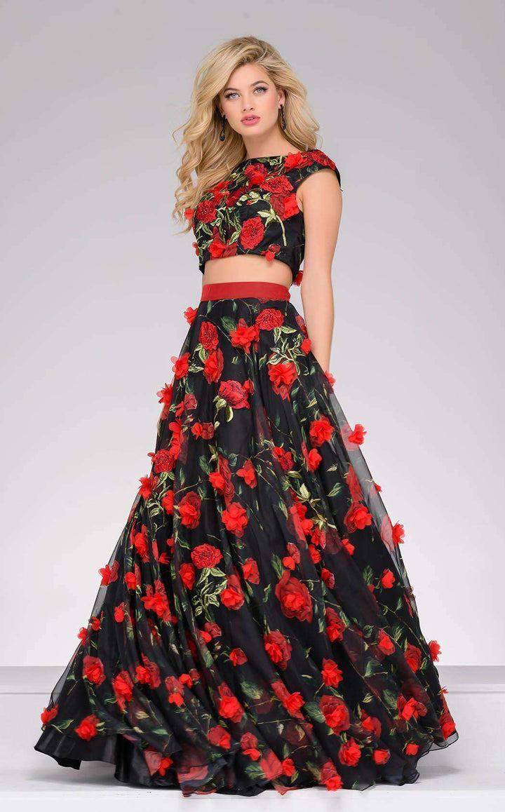 Jovani 48424 Red/Black