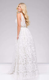 Jovani 48430 Silver/Ivory