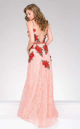 Jovani 48489 Peach/Red