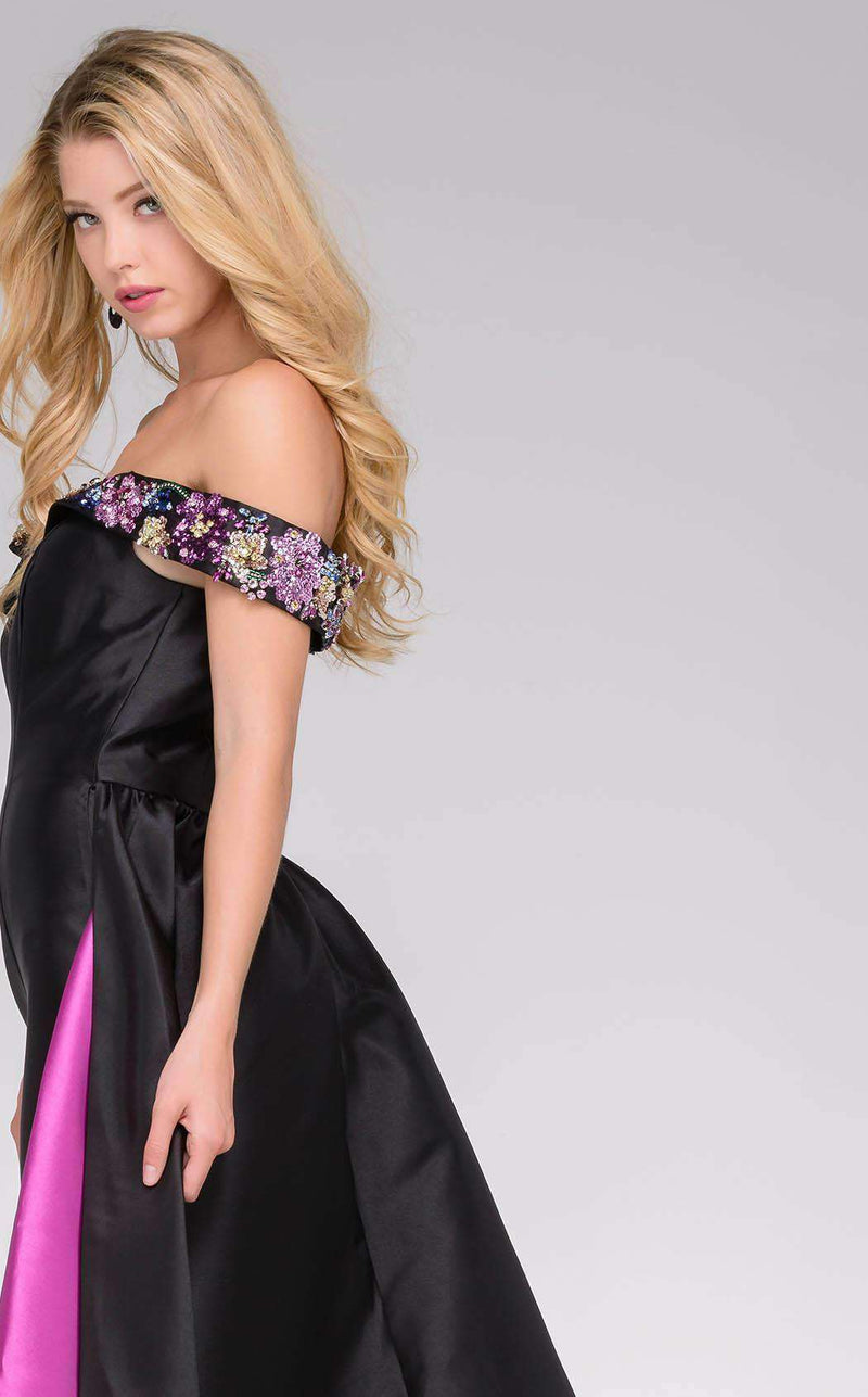 Jovani 48747 Black Multi