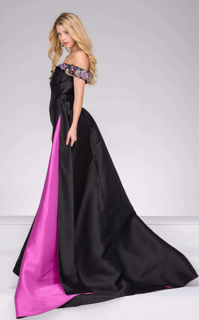 Jovani 48747 Black Multi