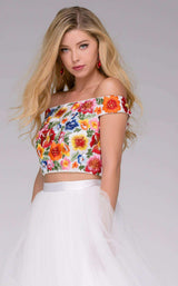 Jovani 48790 White Multi