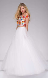 Jovani 48790 White Multi