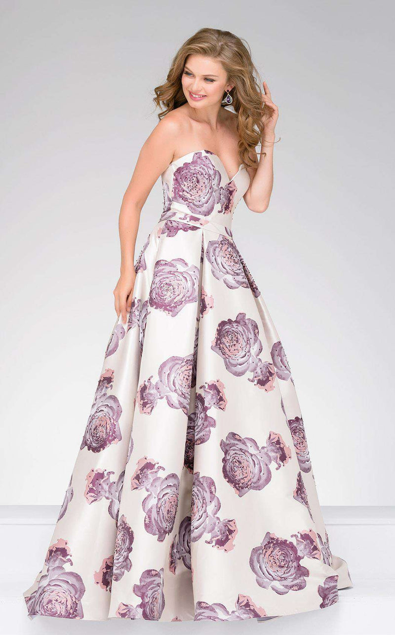 Jovani 48924 Blush/Eggplant