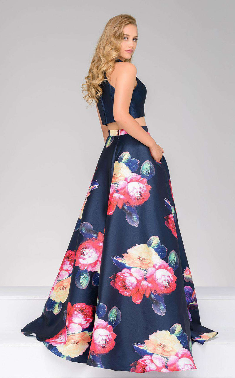 Jovani 48937 Navy Multi