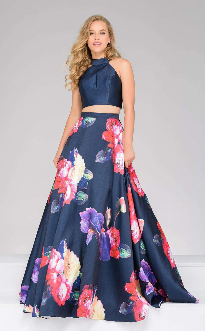 Jovani 48937 Navy Multi
