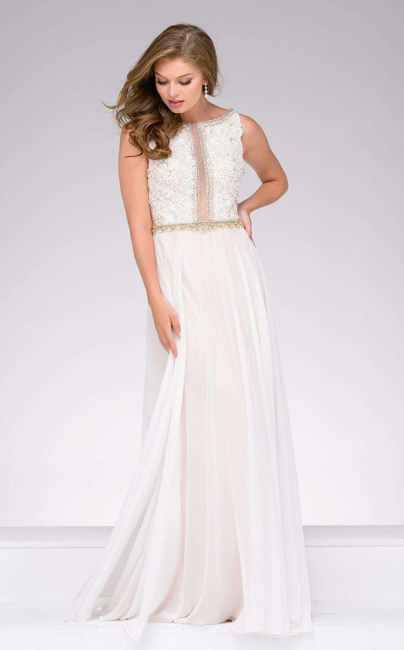 Jovani 41596 Ivory/Nude