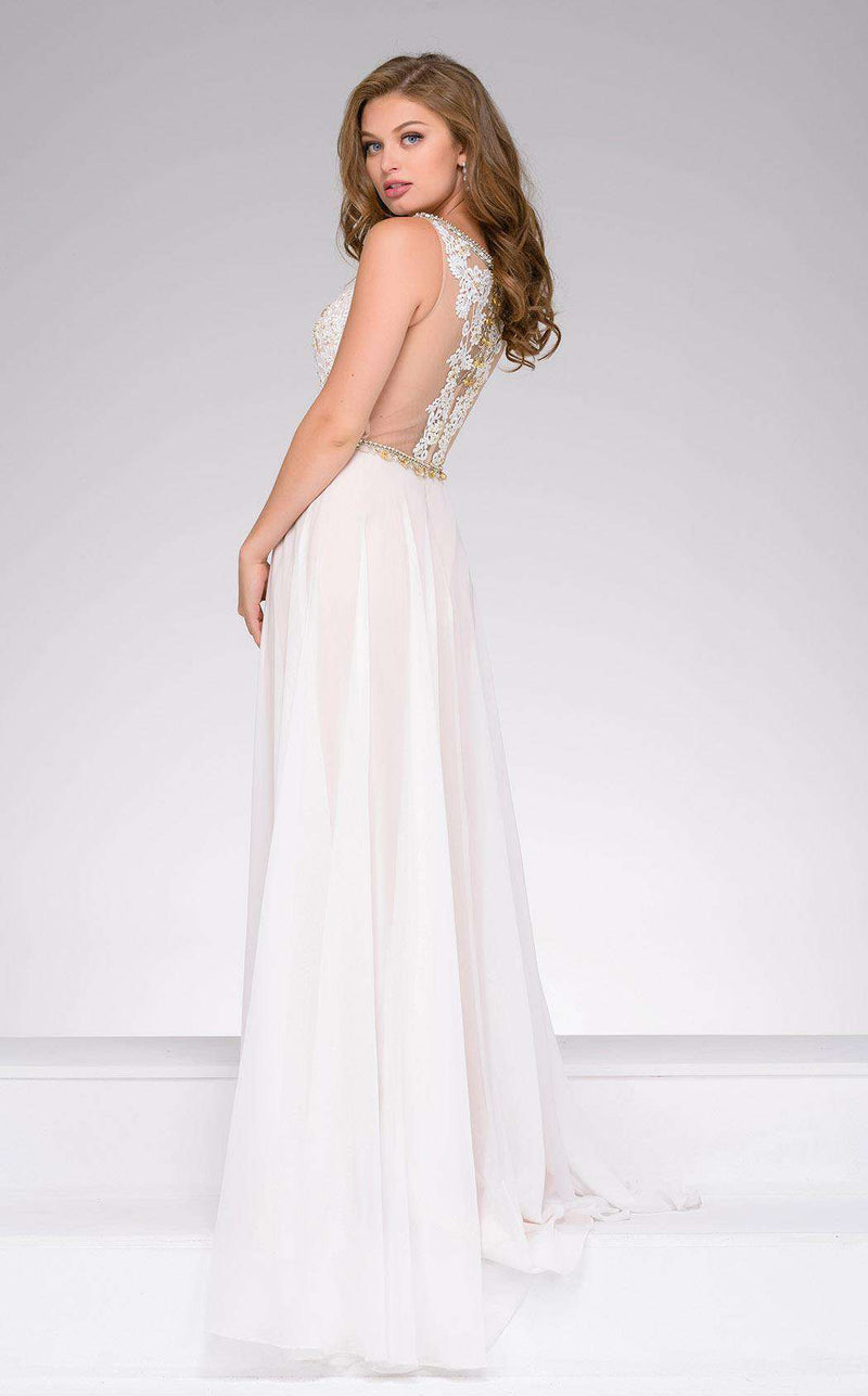 Jovani 41596 Ivory/Nude