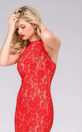 Jovani 42220 Red/Nude