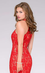 Jovani 42220 Red/Nude