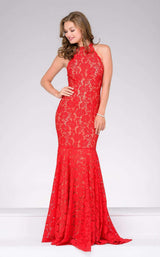 Jovani 42220 Red/Nude