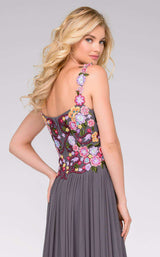 Jovani 45053 Gun Metal/Multi