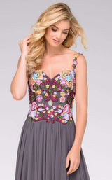 Jovani 45053 Gun Metal/Multi