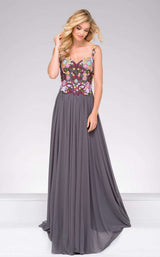 Jovani 45053 Gun Metal/Multi