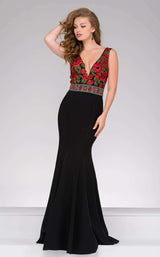 Jovani 45744 Red/Black