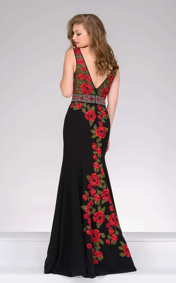 Jovani 45744 Red/Black