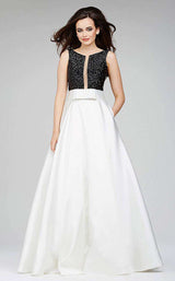 Jovani 28130 Ivory/Black