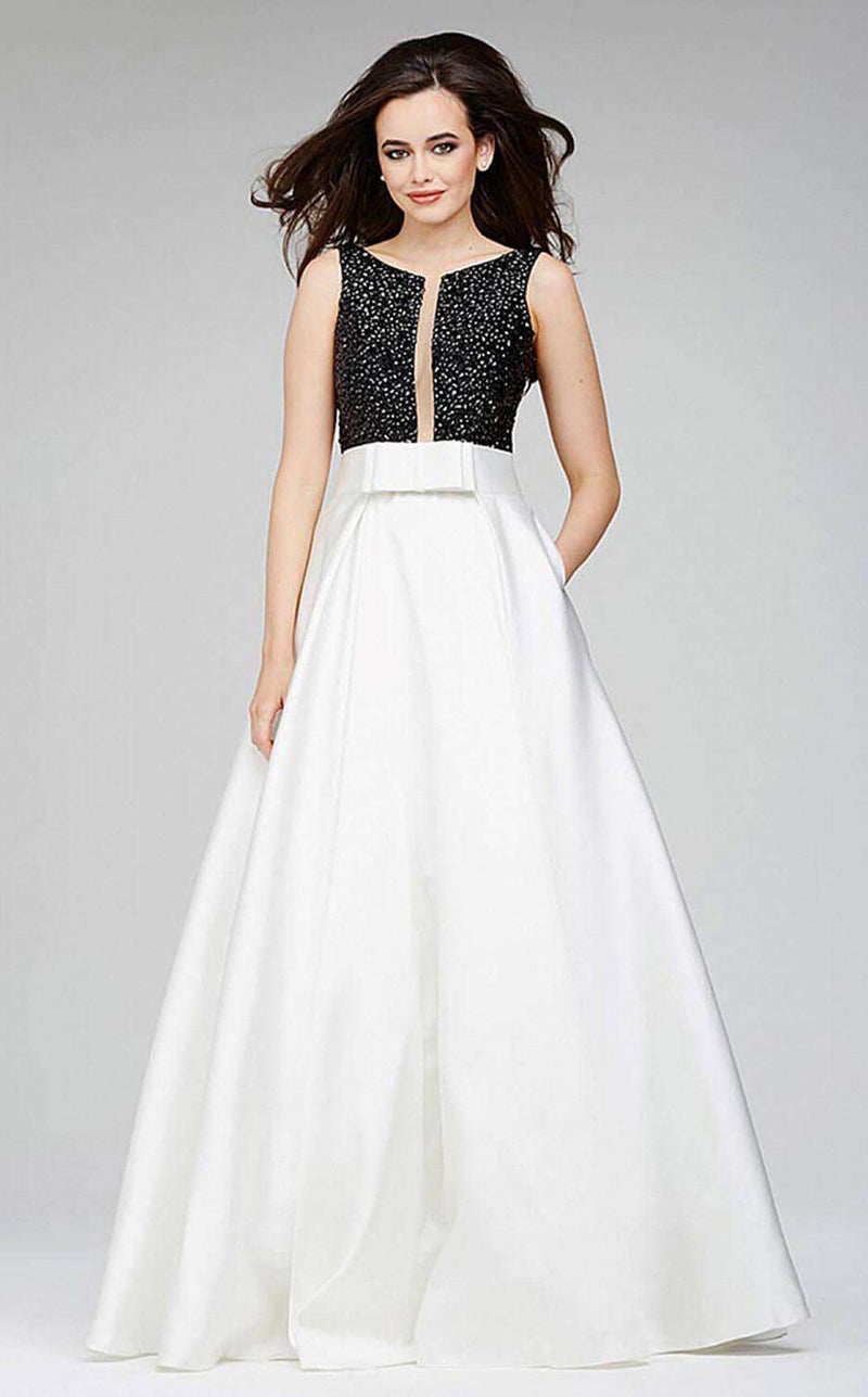 Jovani 28130 Ivory/Black