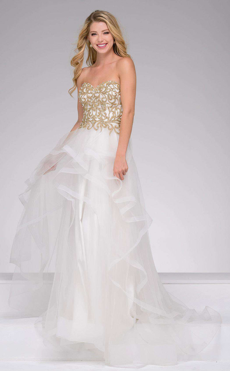 Jovani 36990 Ivory/Gold